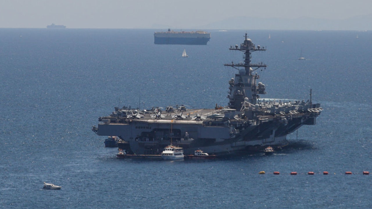 USS Gerald R. Ford Departs Middle East After Record 309-Day Deployment